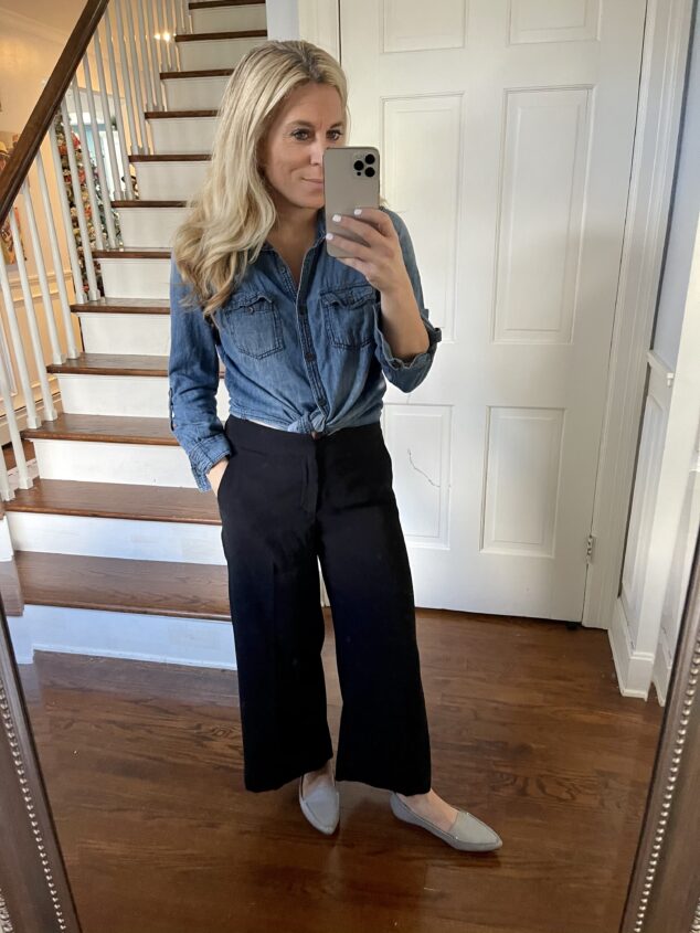 What to Wear with Wide Leg Pants