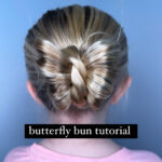 butterfly bun hairstyle for girls
