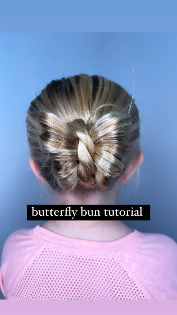 Image of Butterfly bun hairstyle