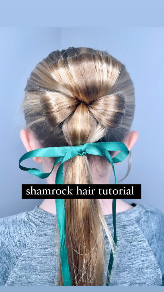 St. Patrick's Day Hairstyle - Shamrock