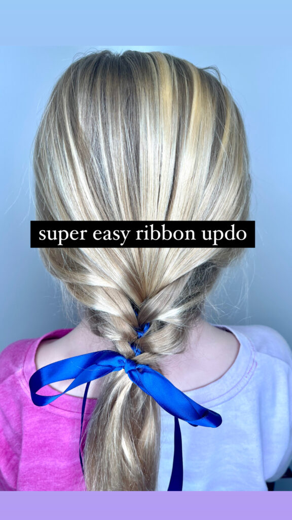 Simple Ribbon Updo