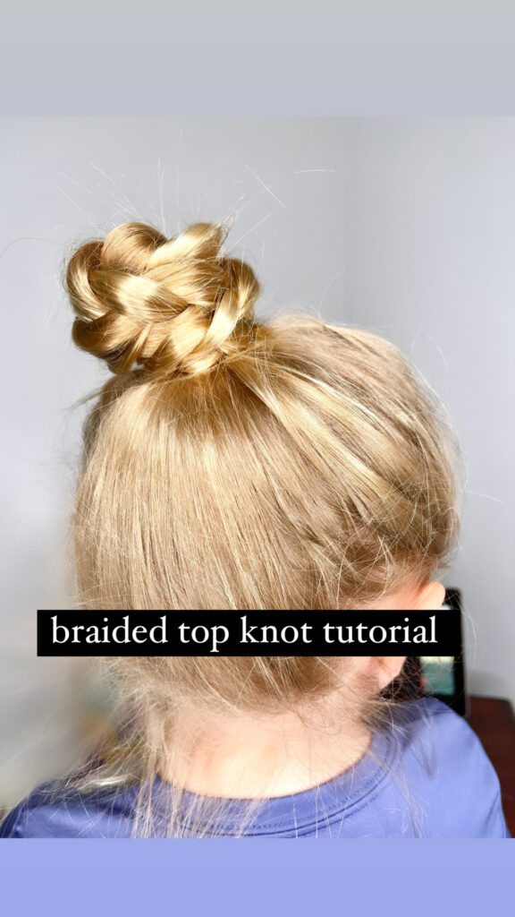 Braided Top Knot Tutorial