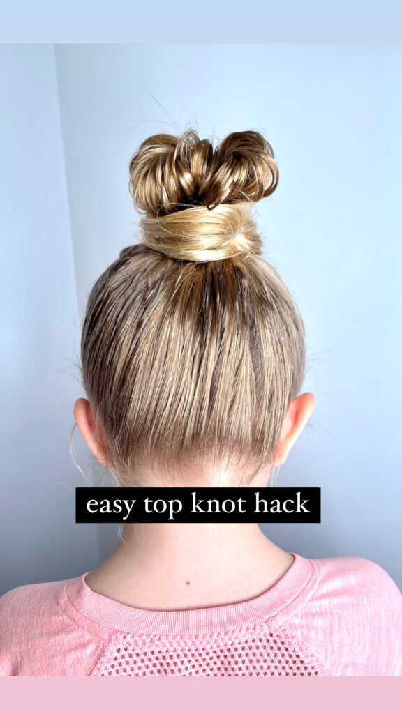 Easiest top knot ever