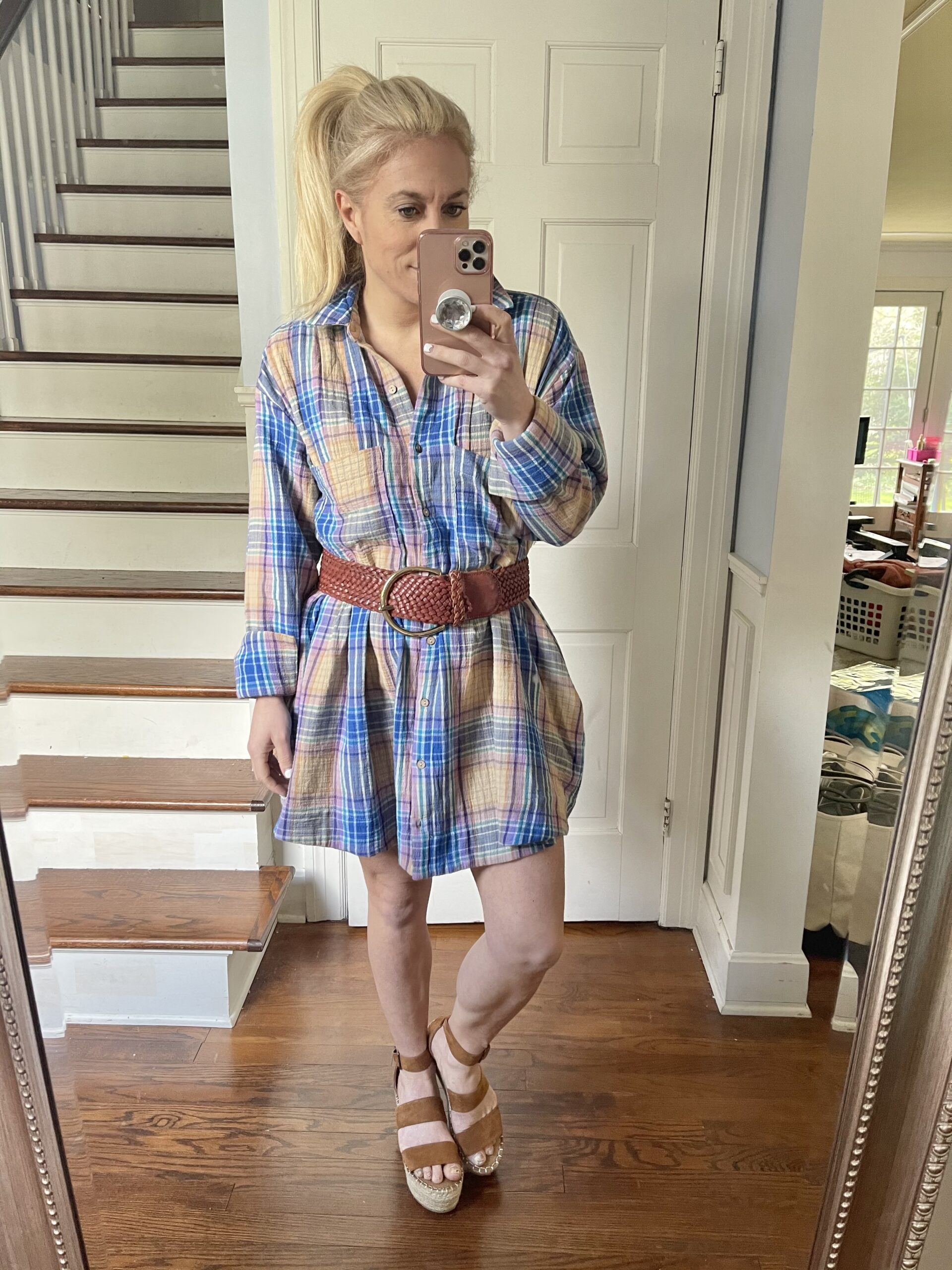 vintage style shirt dress