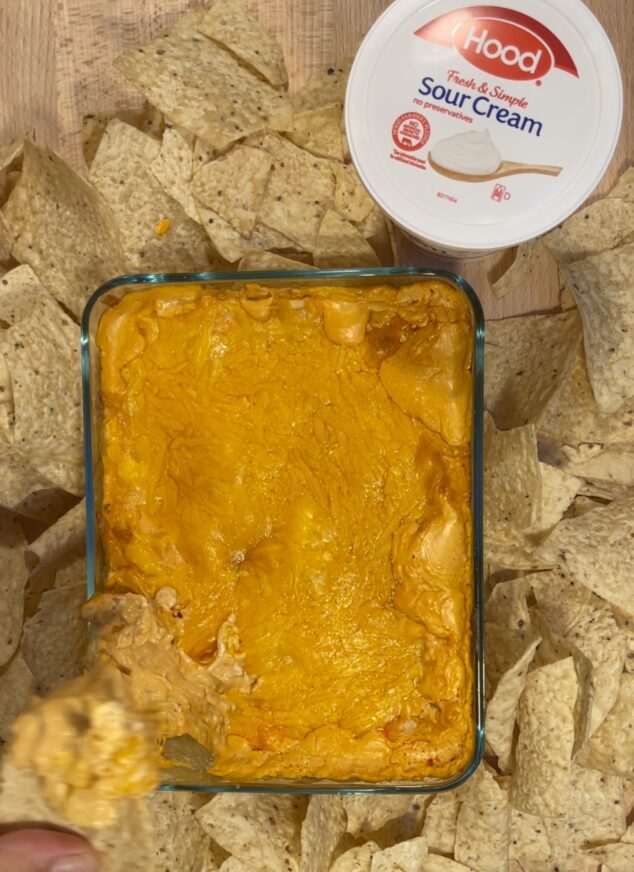 Buffalo Chicken Dip with Sour Cream