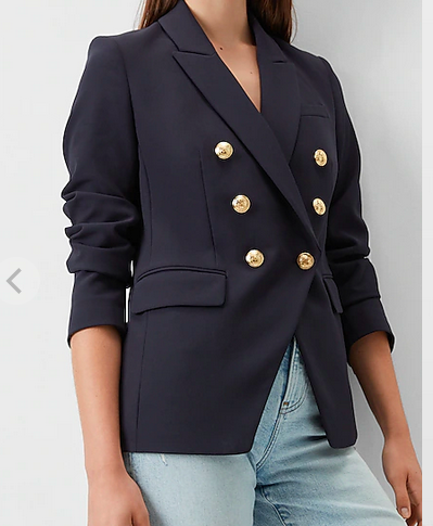 Fitted Navy Blazer