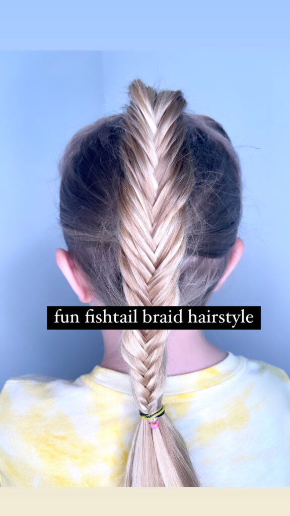 Fishtail Braid Ponytail - Stylish Life for Moms