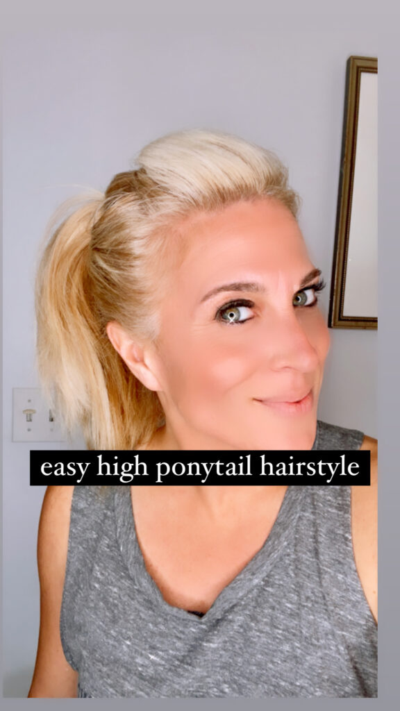 How to do a ponytail: high ponytail hairstyle