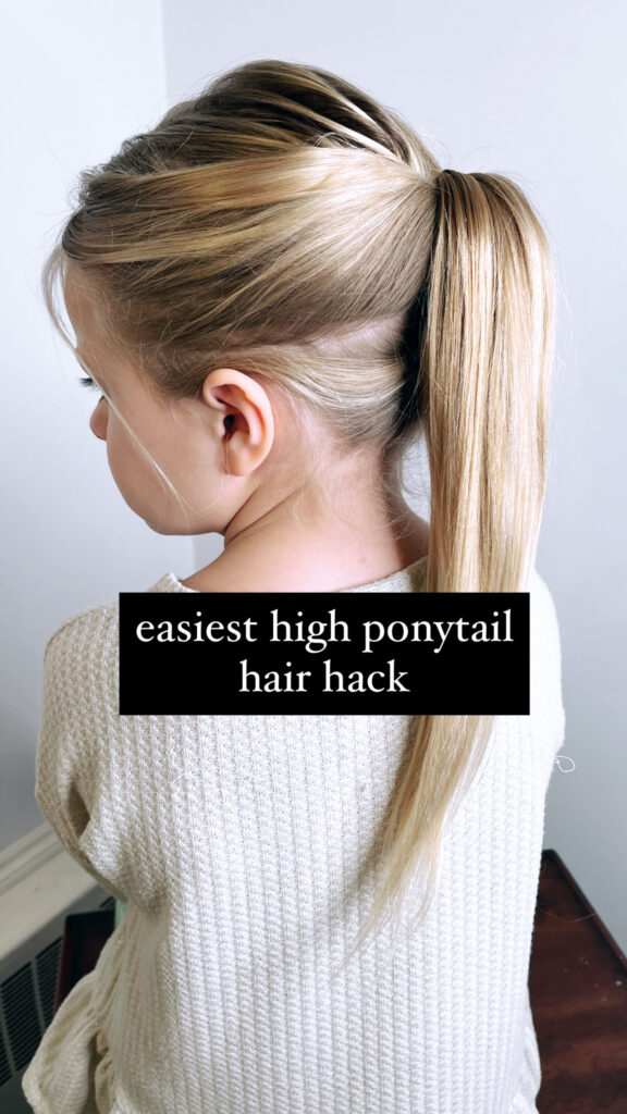 How to do a ponytail: high ponytail hairstyle