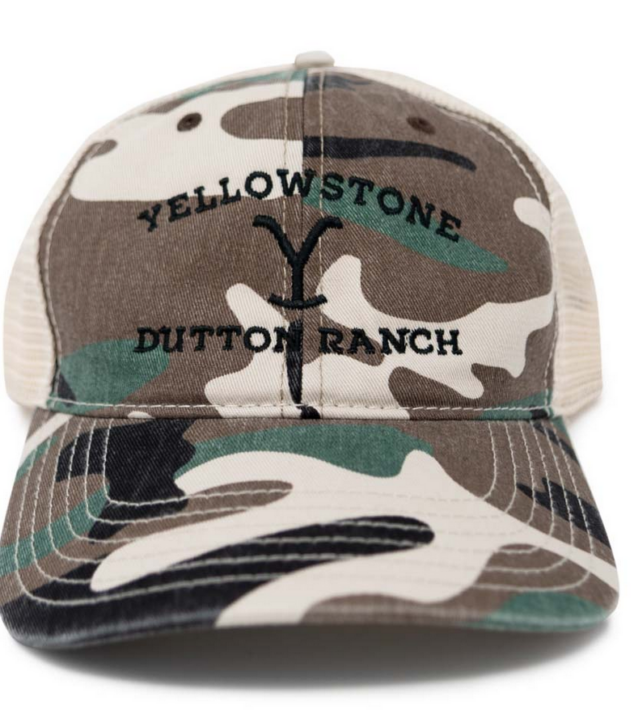 Dutton Ranch Logo As Seen On Stone Camo Hat