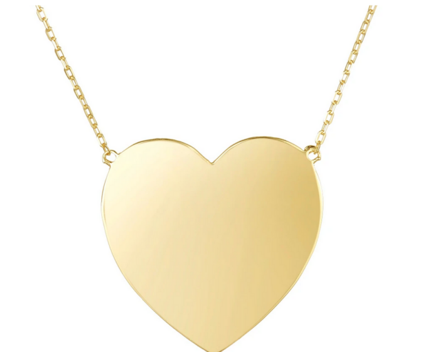 heart necklace for valentine's day
