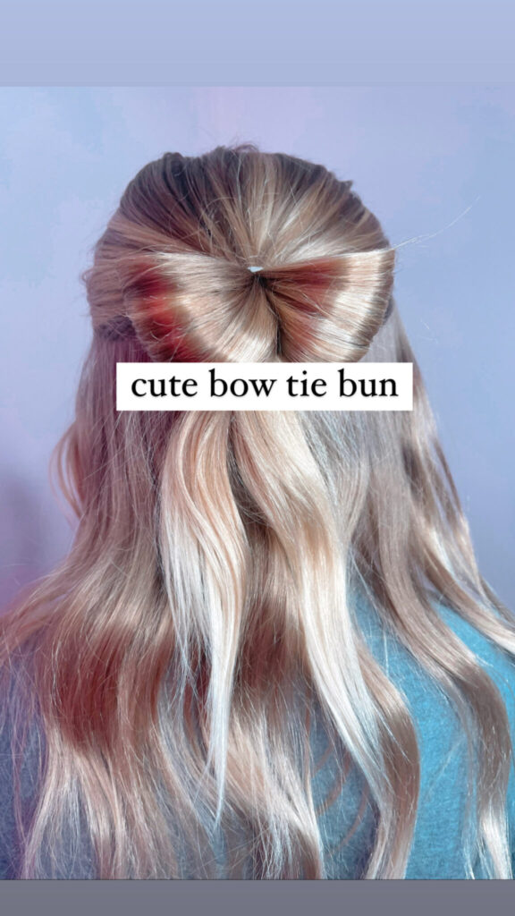 BOW TIE BUN HAIR TUTORIAL