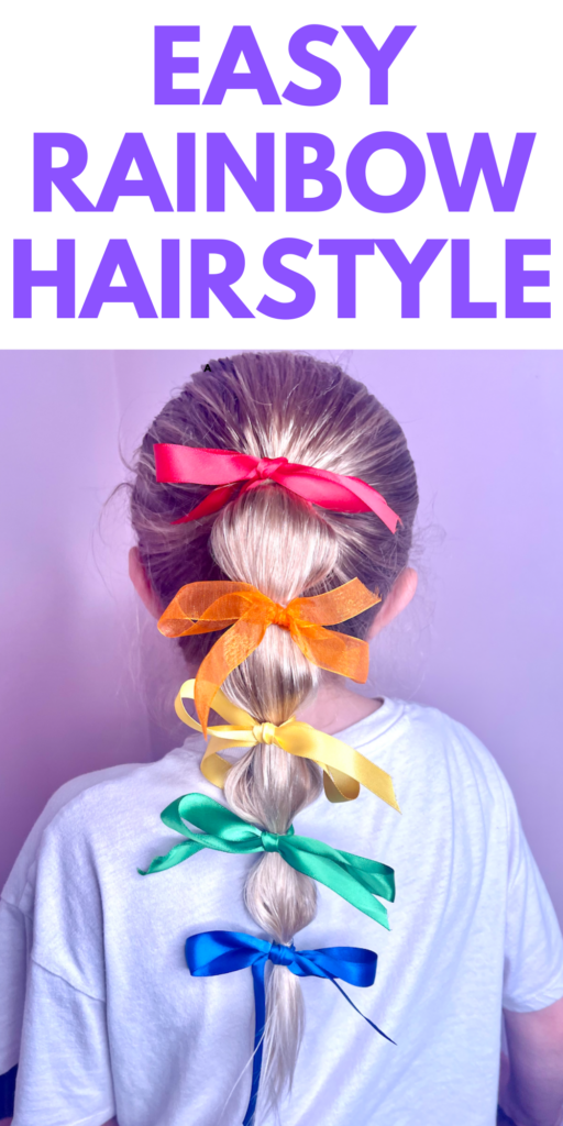 Rainbow Hairstyle for your little girl