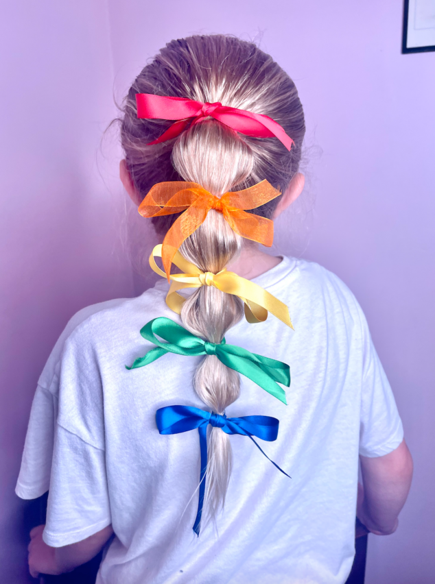 Rainbow Bubble Braid