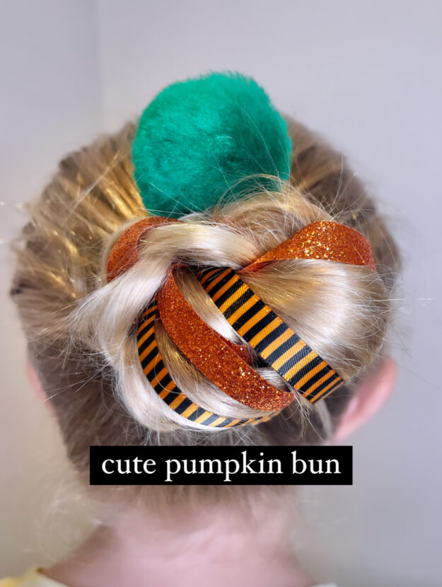 Cute Bun Hairstyle - Pumpkin Bun