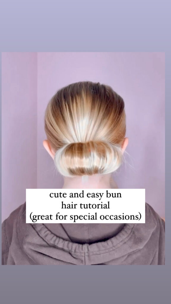 Cute and Easy Bun Hair Tutorial