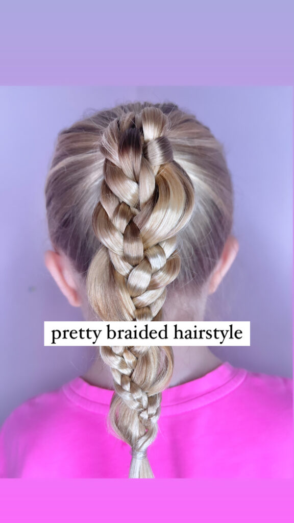 cute braided hairstyle