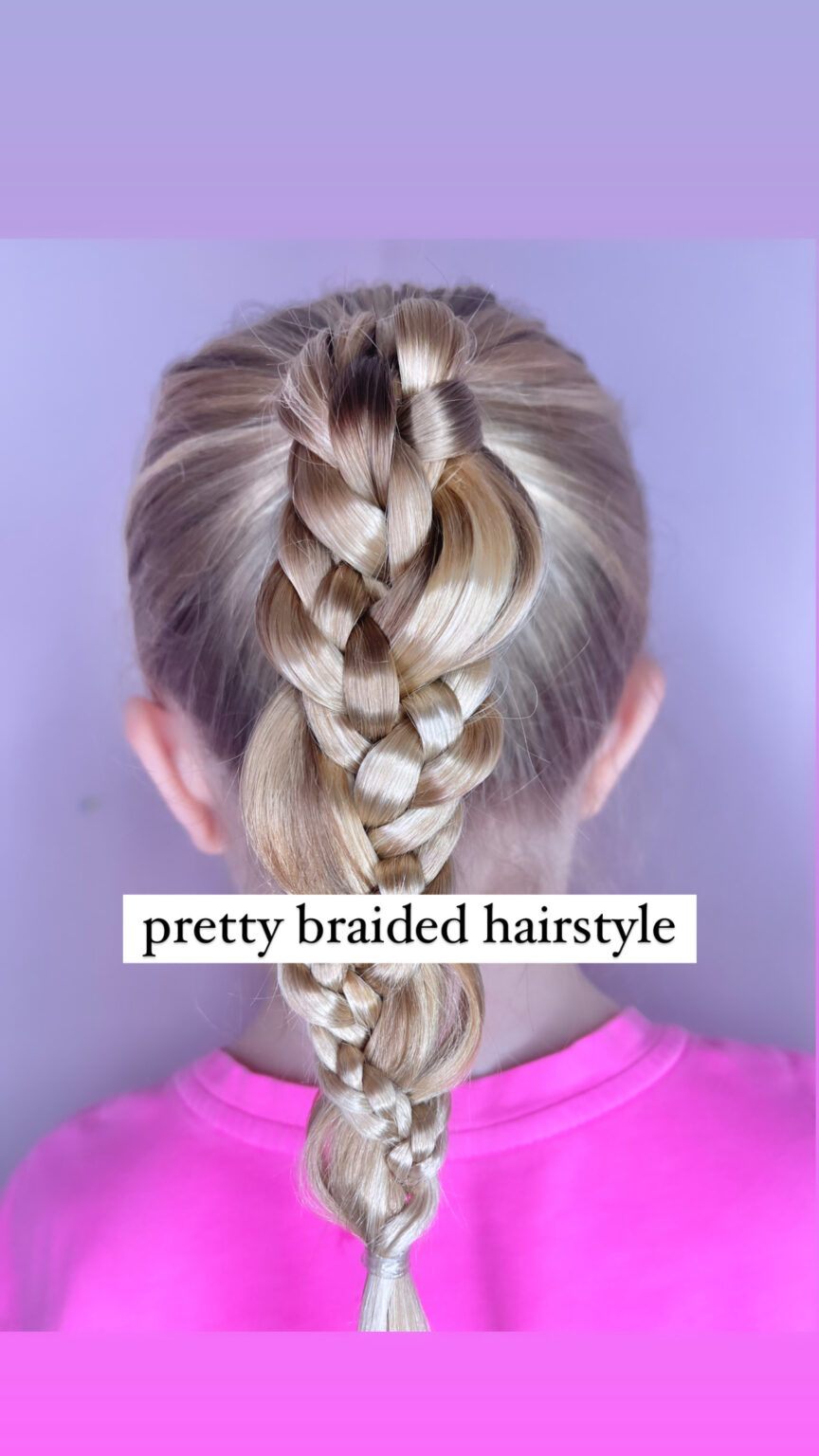 Cute Braided Ponytail - Stylish Life for Moms