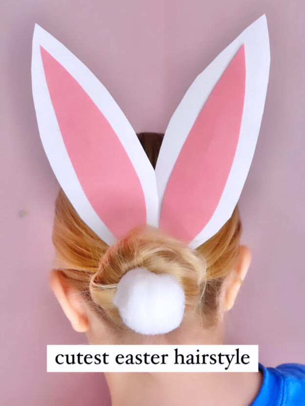 Easter Bunny Bun Hairstyle