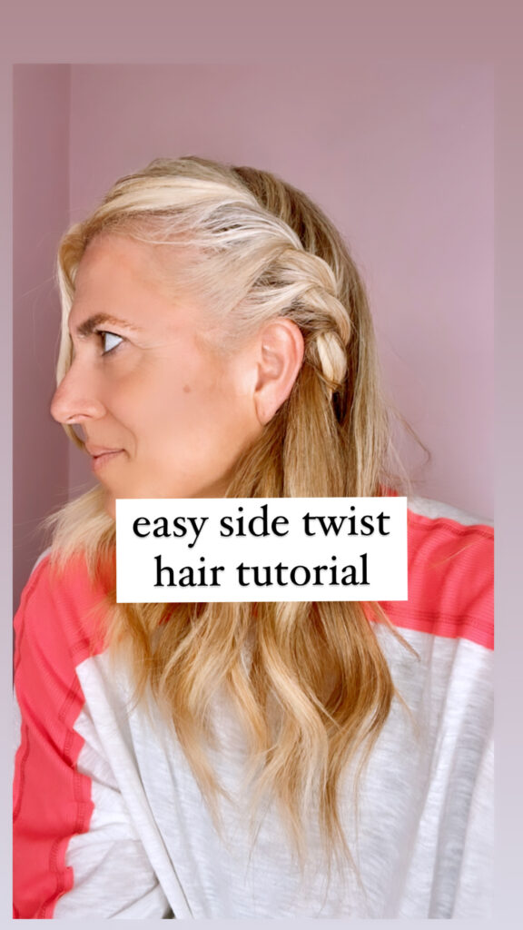 Easy Side Twist Hairstyle