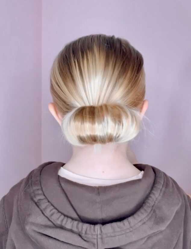 Sleek Low Bun Tutorial On Short Hair