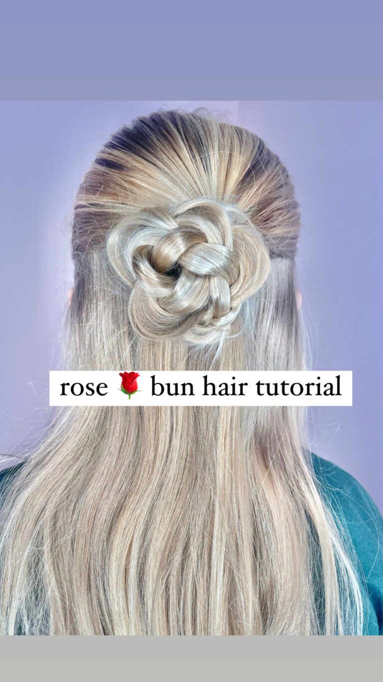 Rose Bun Hairstyle Stylish Life for Moms
