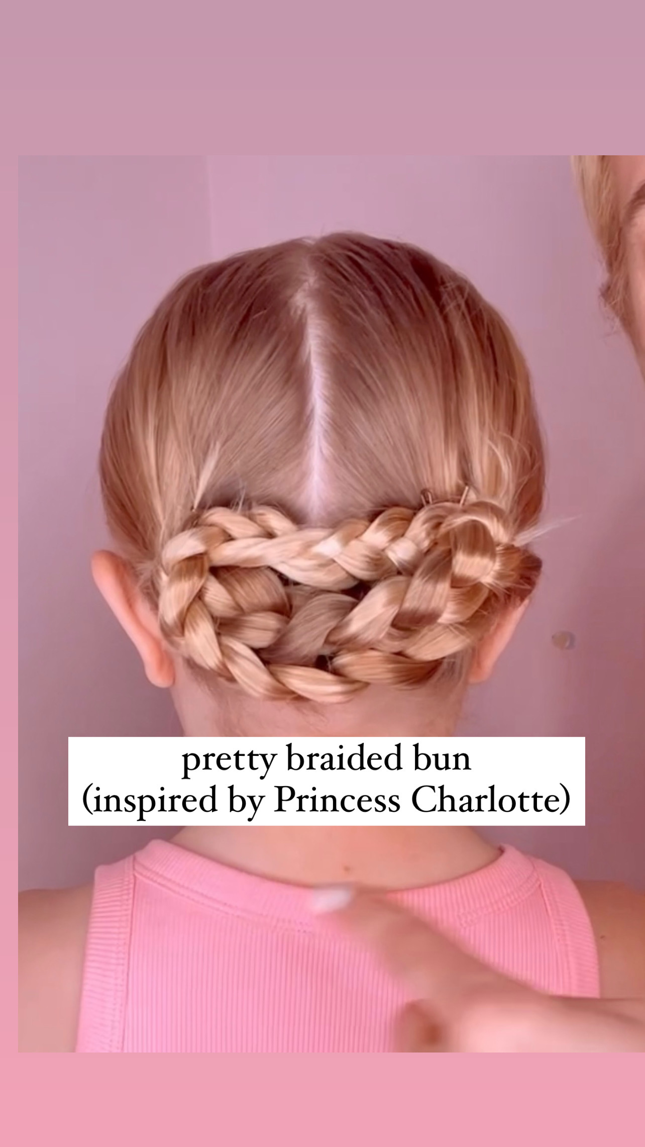 Princess style hairstyle with pearls