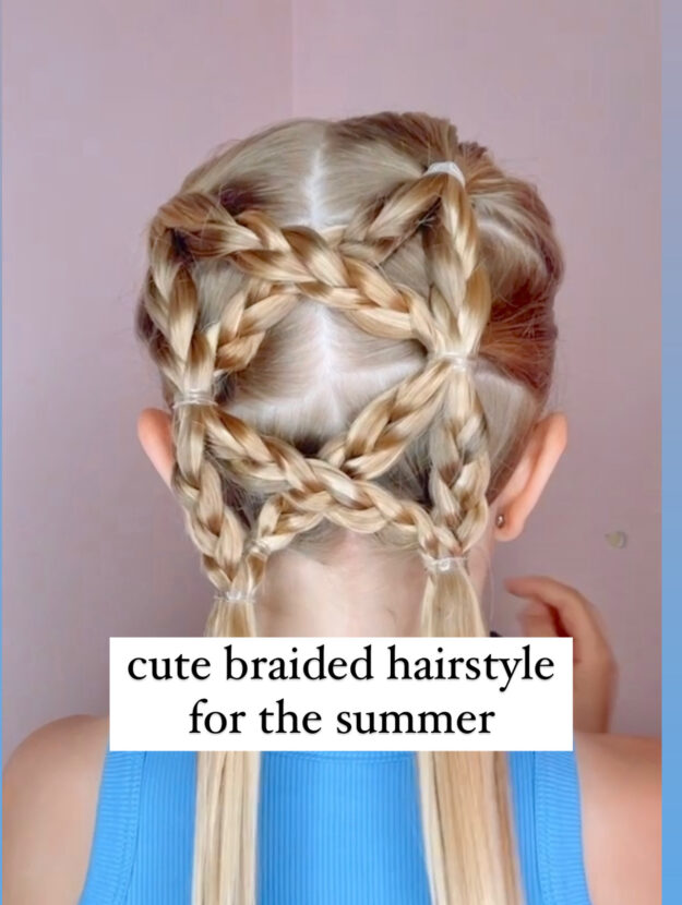 Pretty Braided Hairstyle for Girls