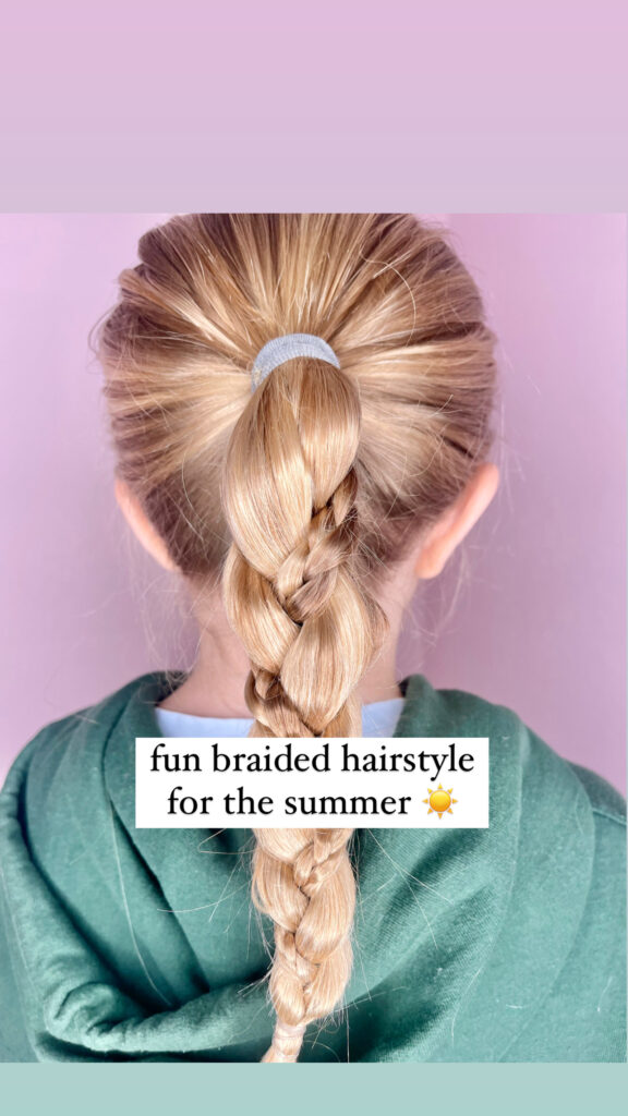 Fun Braid Hairstyle for the Summer - Stylish Life for Moms