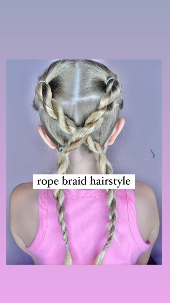 rope braid hair tutorial