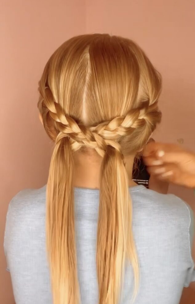 42 Cute and Easy Summer Hairstyles for 2022 : High Pony with Scrunchie +  Baby Braids 1 - Fab Mood