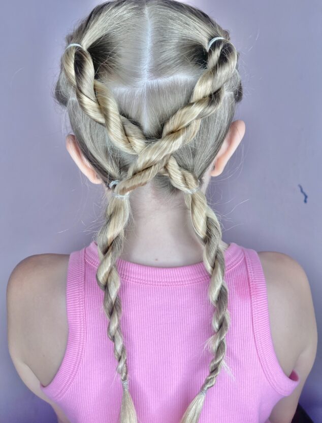 rope braid hair tutorial