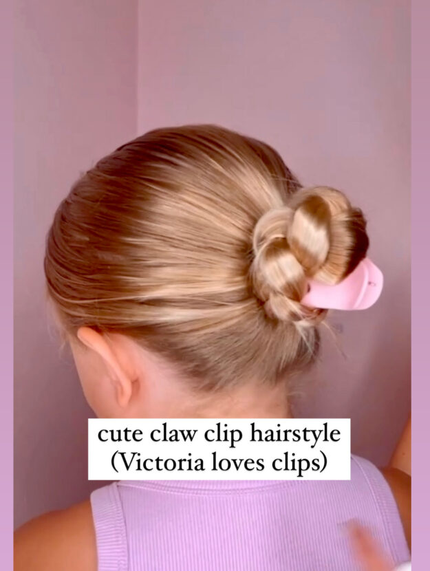 Cute Claw Clip Hairstyle
