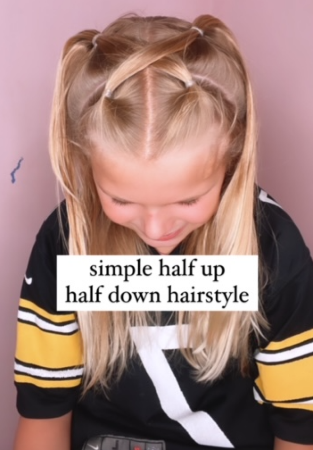 half up half down hairstyles!!!!🤍🫶🤍🫶 | Gallery posted by Ella | Lemon8