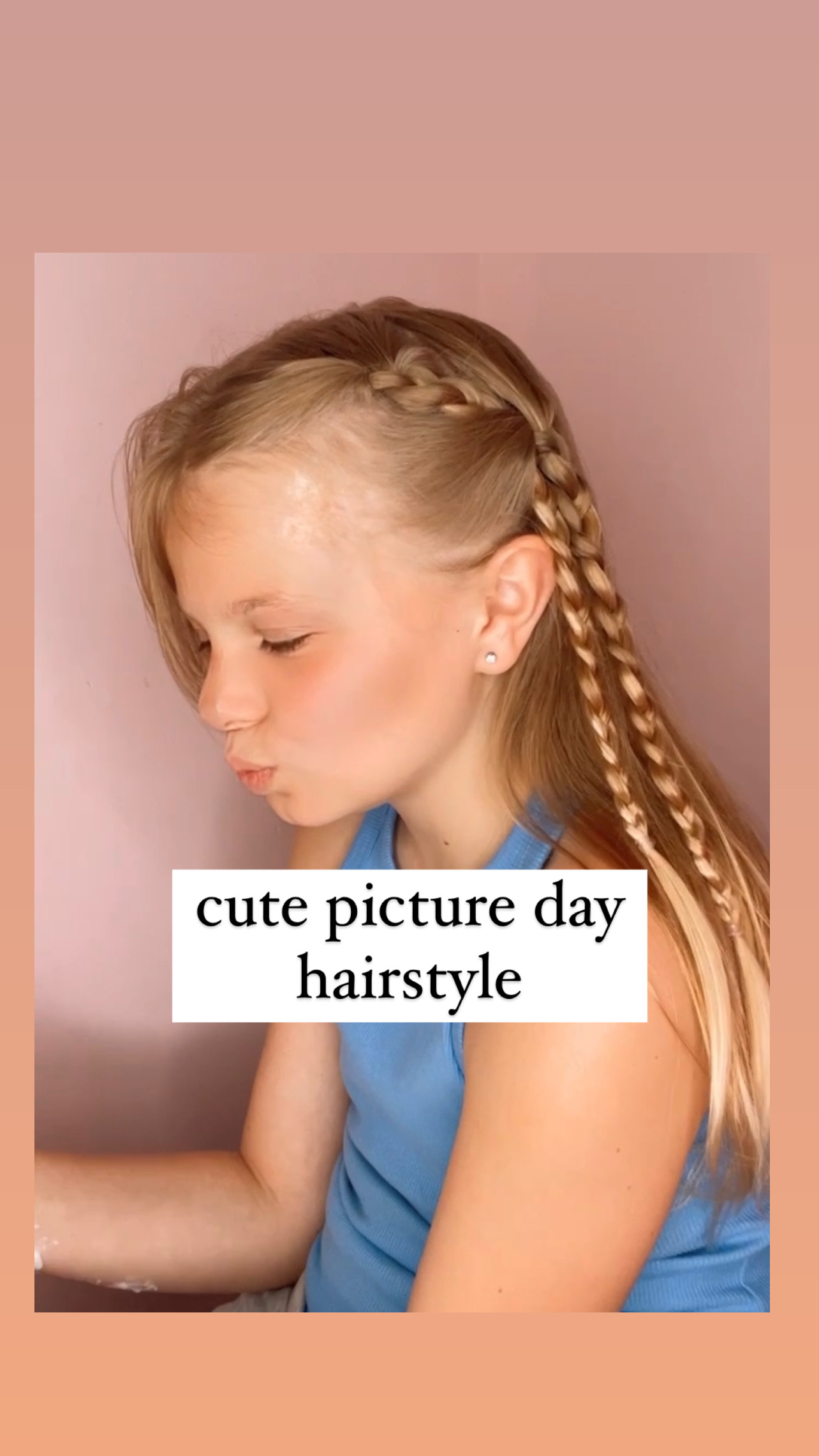 Quick Picture Day Hairstyle for School - Stylish Life for Moms