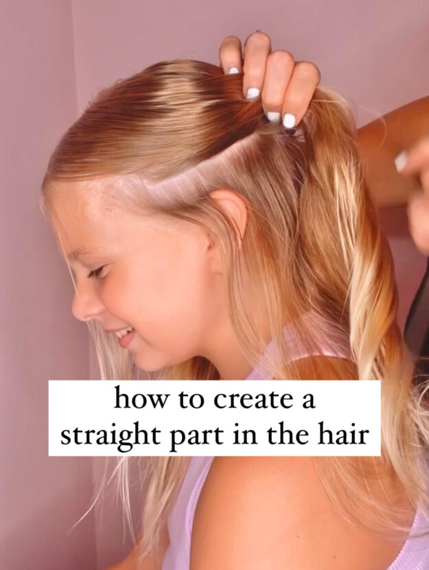 how to part your hair