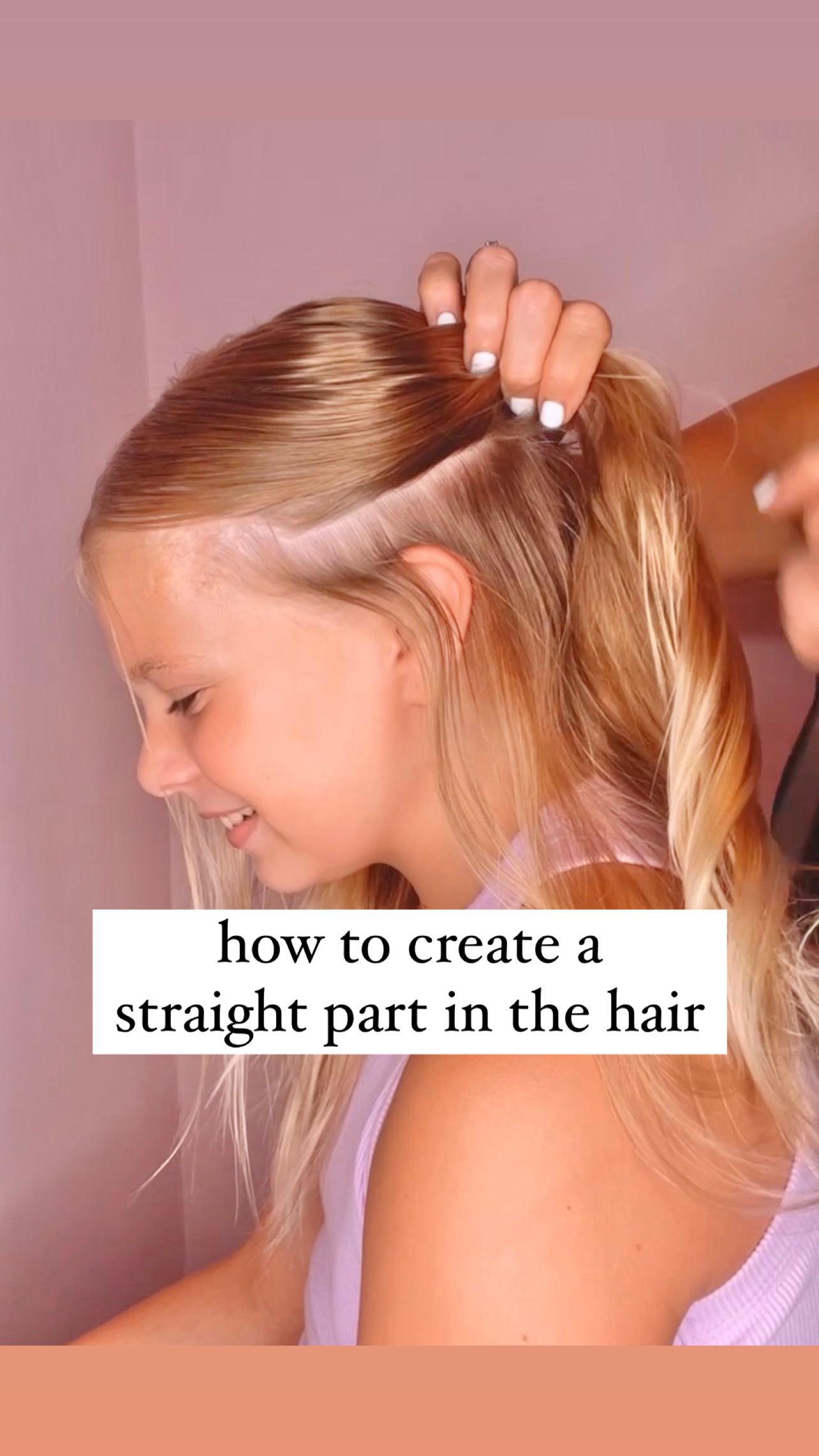 How To Part Your Hair Stylish Life for Moms