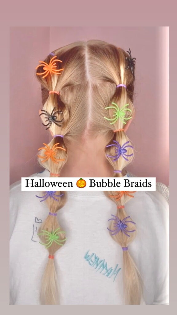 Halloween Hairstyle - Bubble Braid