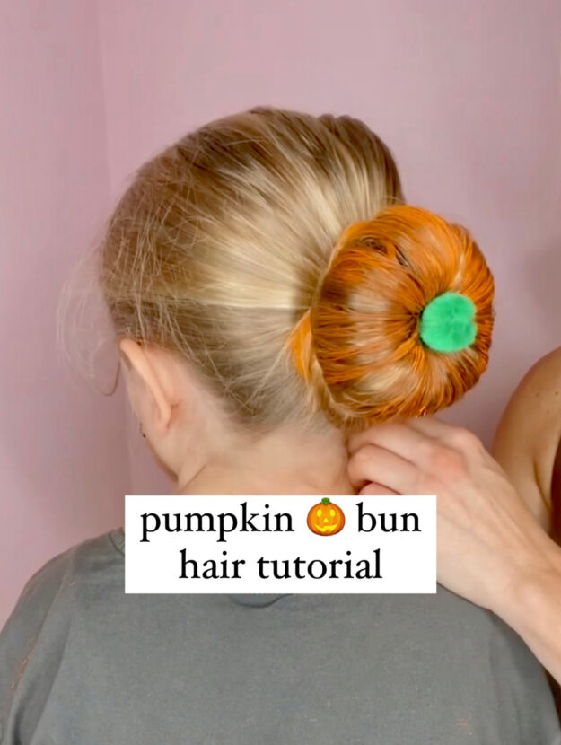 Cutest Pumpkin Bun Hairstyle