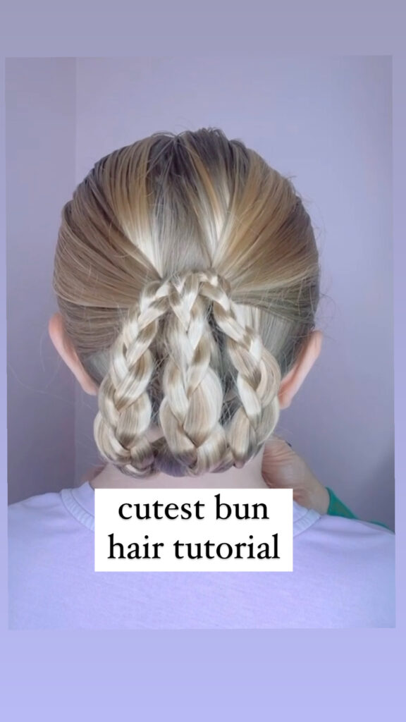 cutest bun hair tutorial