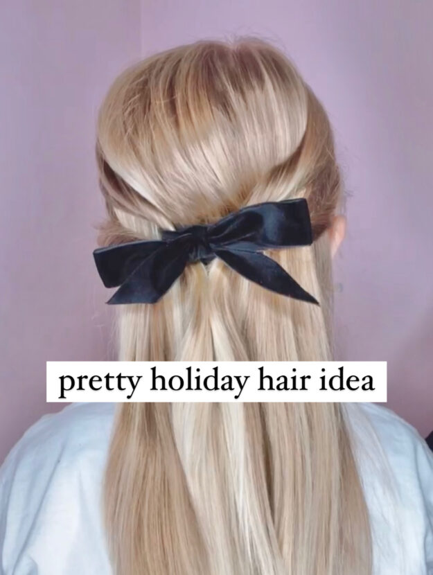 pretty holiday hairstyle