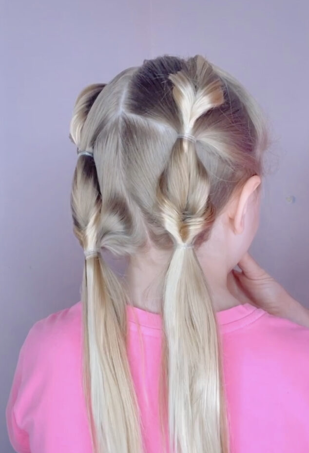 Easy Pigtail Hairstyle for School