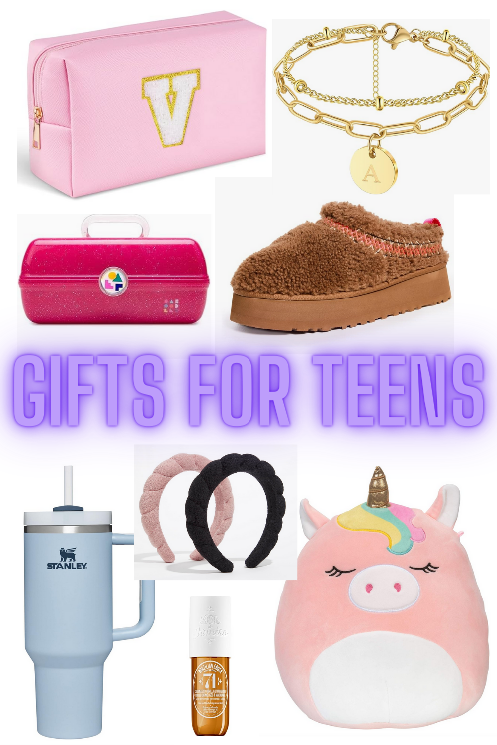 Teen Girl Gifts Cute Things for Teen Girls Trendy Stuff Initial A Charm  Brace