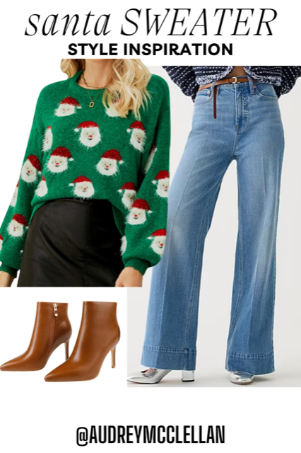 how to style a santa sweater