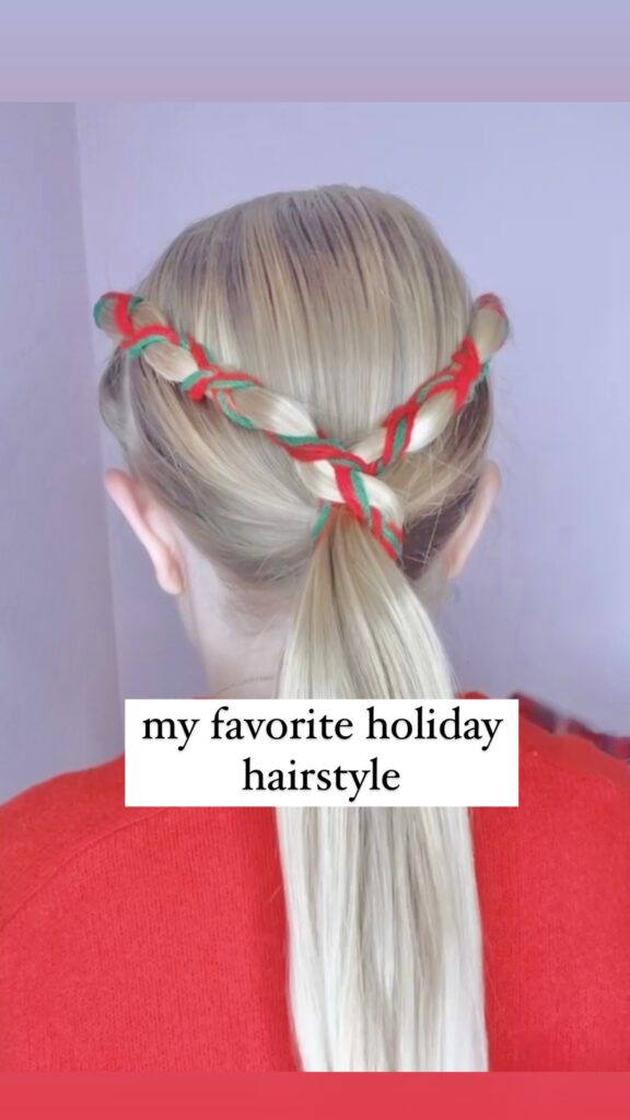 3 EASY Christmas hairstyles in under 10 minutes (no braiding) - YouTube