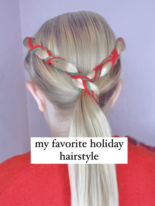 Easy Holiday Hairstyle for Long Hair