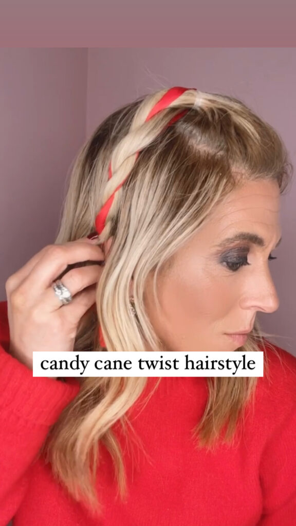 Easy Candy Cane Twist Hairstyle (To Do On Your Own)