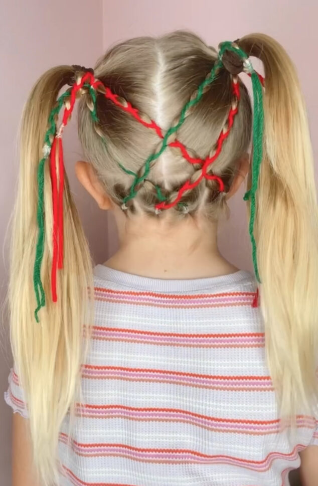 Fun Holiday Hairstyle for Kids