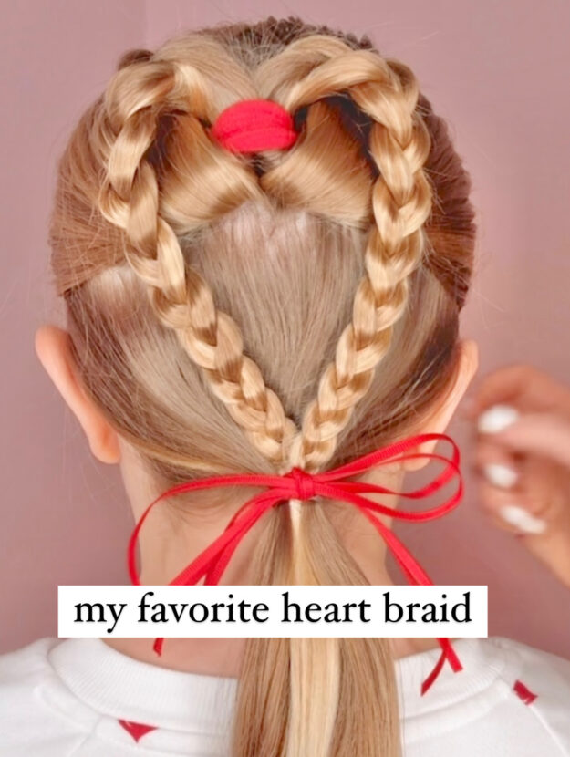 heart braid hairstyle