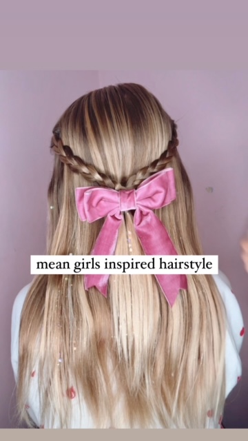 mean girls inspired hairstyle - on wednesday we wear pink
